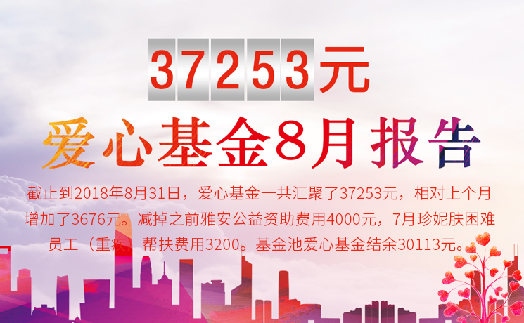 爱心基金8月报告 爱心基金8月报告